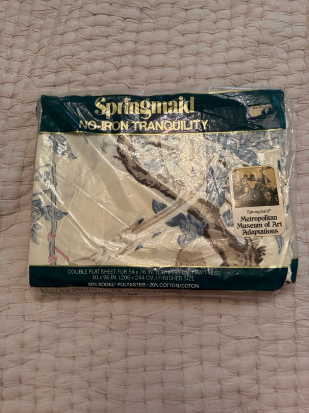 Springmaid No-Iron Tranquility Blue Floral Bedding Sheet